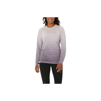 Asics T Shirt Women's Gray Purple Red