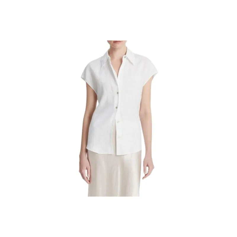 VINCE Short sleeve Linen Shirt-0