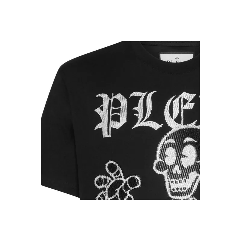 PHILIPP PLEIN Skeleton Studded T shirt-4