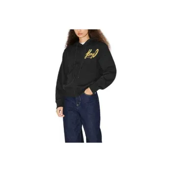 KENZO Archivo Logo Zip-Up Drawstring Hoodie