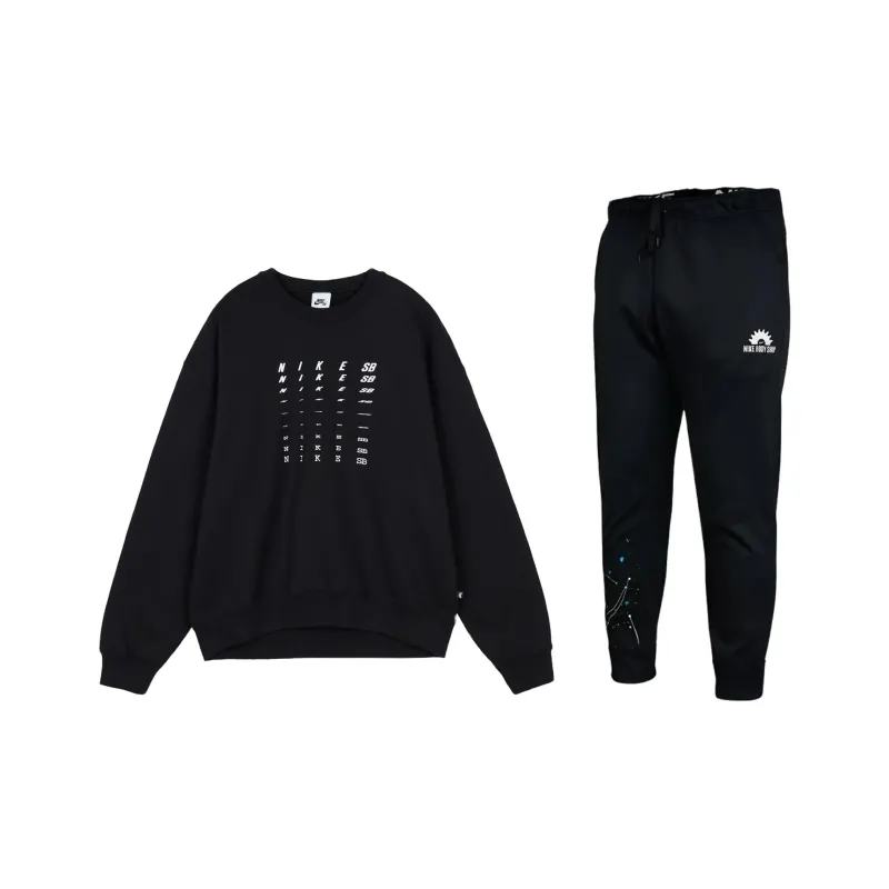 Nike SB BODY SEOP Sweatshirt Set Men's Black-0