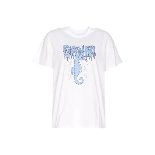 GANNI T-Shirts Women's White