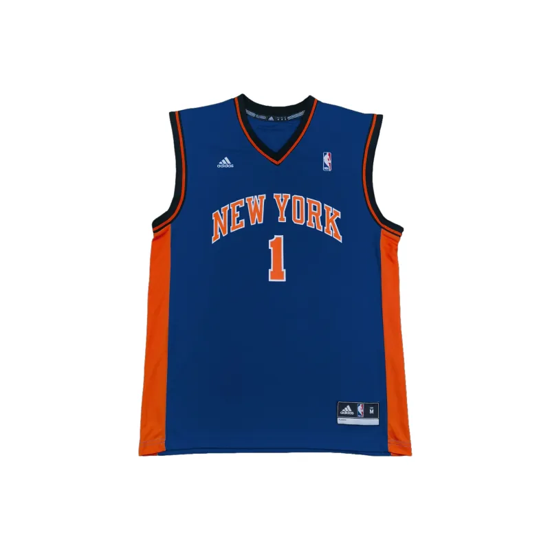Adidas x NBA New York Knicks Basketball Jersey Men's Blue-0