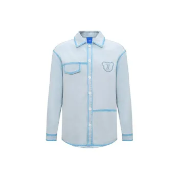TSMLXLT Shirt Women's Light Denim Blue