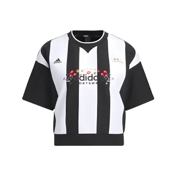 Adidas Drop Shoulder Sleeve T Shirt Women's Black