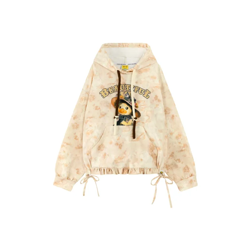 B.Duck Sweatshirt Women's Beige Apricot-0