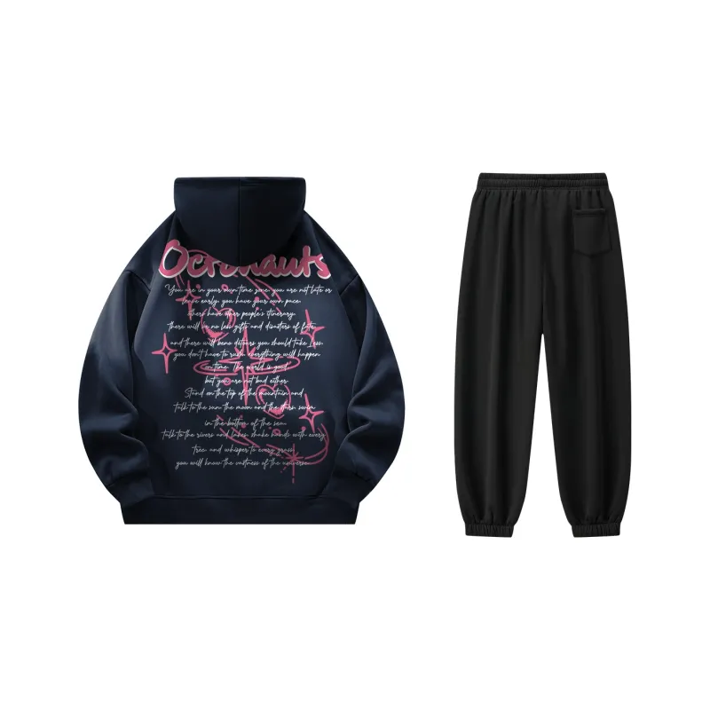 Small Columns Under The Sea Sweatshirt Set Unisex-2