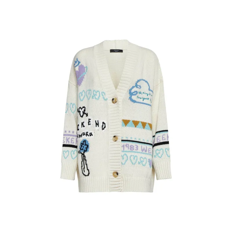 WEEKEND MaxMara Acacia Oversized Knitted Cardigan-0