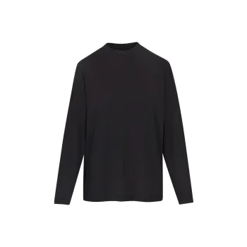 SKIMS Drop Shoulder Sleeve T Shirt Women's Onyx Black/ONYX