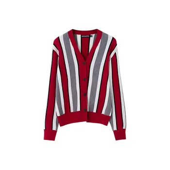 SOON FLOWER Knitwear Women's Red White Stripes