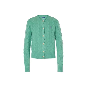 Polo Ralph Lauren Pony Embroidered Cable Knitted Cardigan