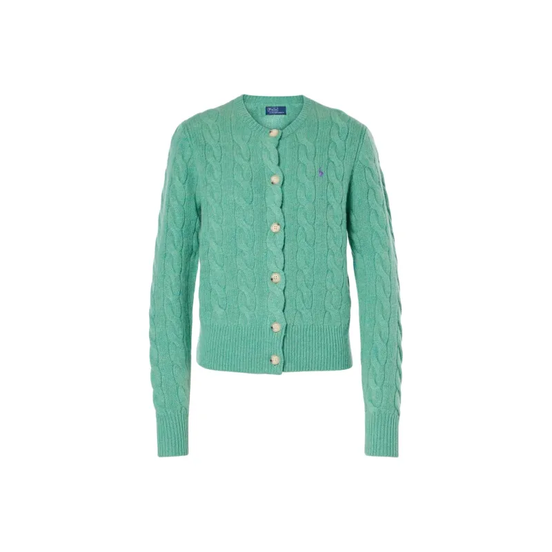Polo Ralph Lauren Pony Embroidered Cable Knitted Cardigan-0