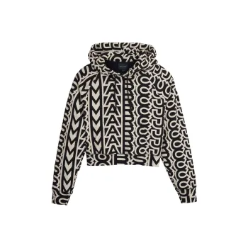 MARC JACOBS Monogram Cropped Hoodie