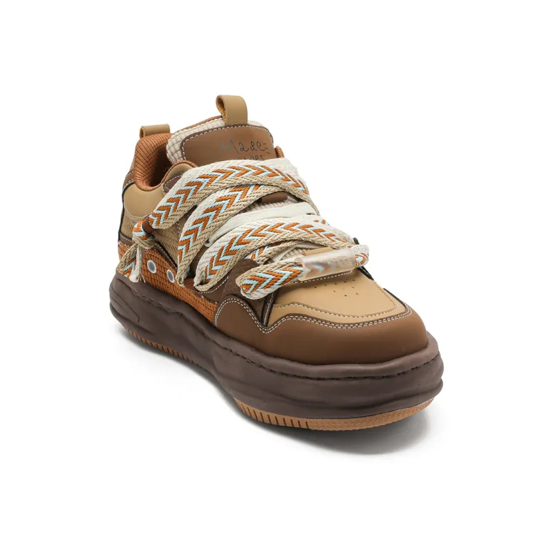 ACEMICKY Cushioning, Slip Resistant, And Abrasion Resistant Low Top Casual Shoes Men's Brown-3