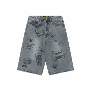 Extreme Turbo Denim Shorts Unisex Blue