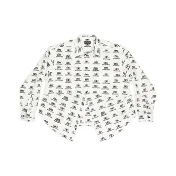 Balenciaga Oversized Shirt 'White/Black'