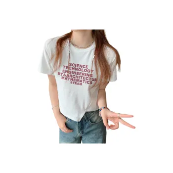 Juden Choi Drop Shoulder Sleeve T Shirt Women's White