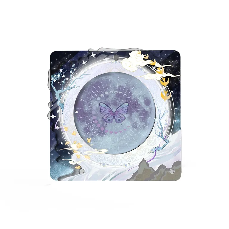 LIGHT YOUR BRICKS Traditional Chinese Style Elegant Design Badge Brick Acrylic Badge Decoration Frame Model Accessories-8