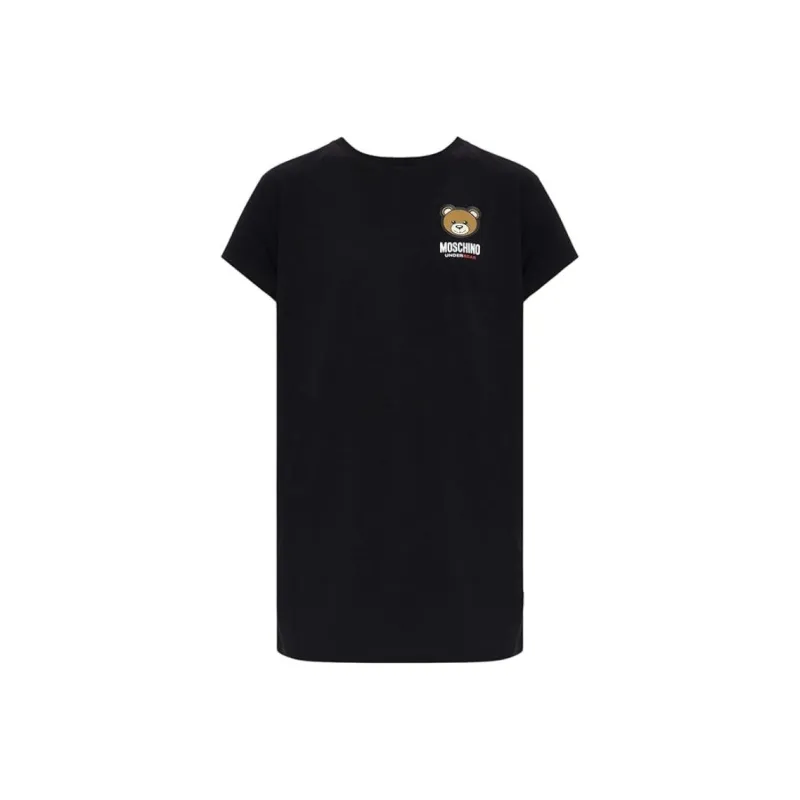 MOSCHINO Teddy Bear Patch Long T-Shirt-0