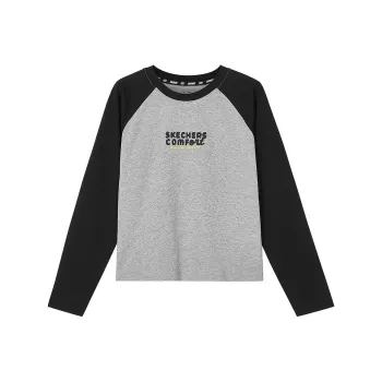 Skechers Sports Alliance Series Raglan Sleeve T Shirt Women's Medium Heather Gray