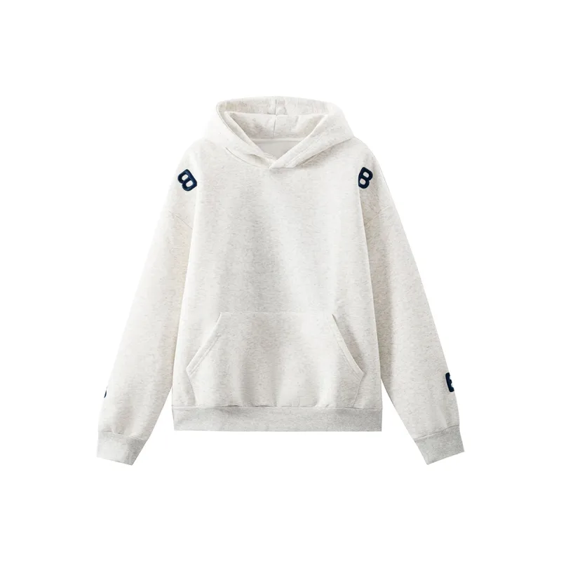 PAZZO Heavyweight Sports Loose Fit Long Sleeved Hooded Sweatshirt Unisex-4