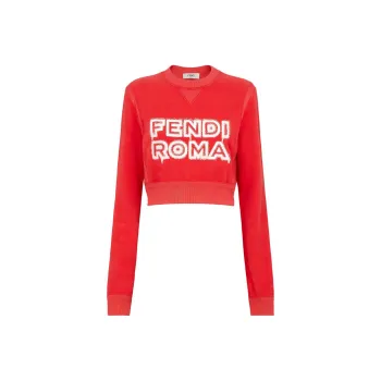FENDI SS23 Chinese New Year Sweatshirt Women's Red