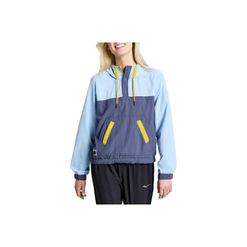 Saucony Rested Anorak Jackets Coats Women's Blue
