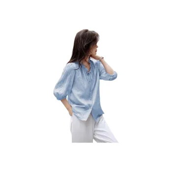 Mo Han Yi Mei Shirt Women's Light Blue