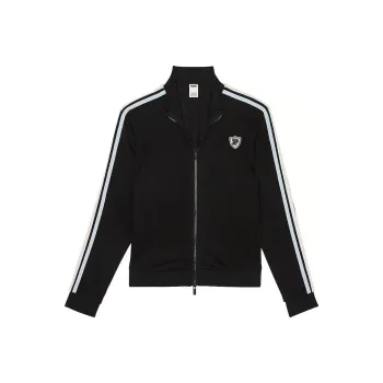 Victoria's Secret PINK Track Star Full-Zip Jacket / Pure Black Jackets Coats Women's Pure Black