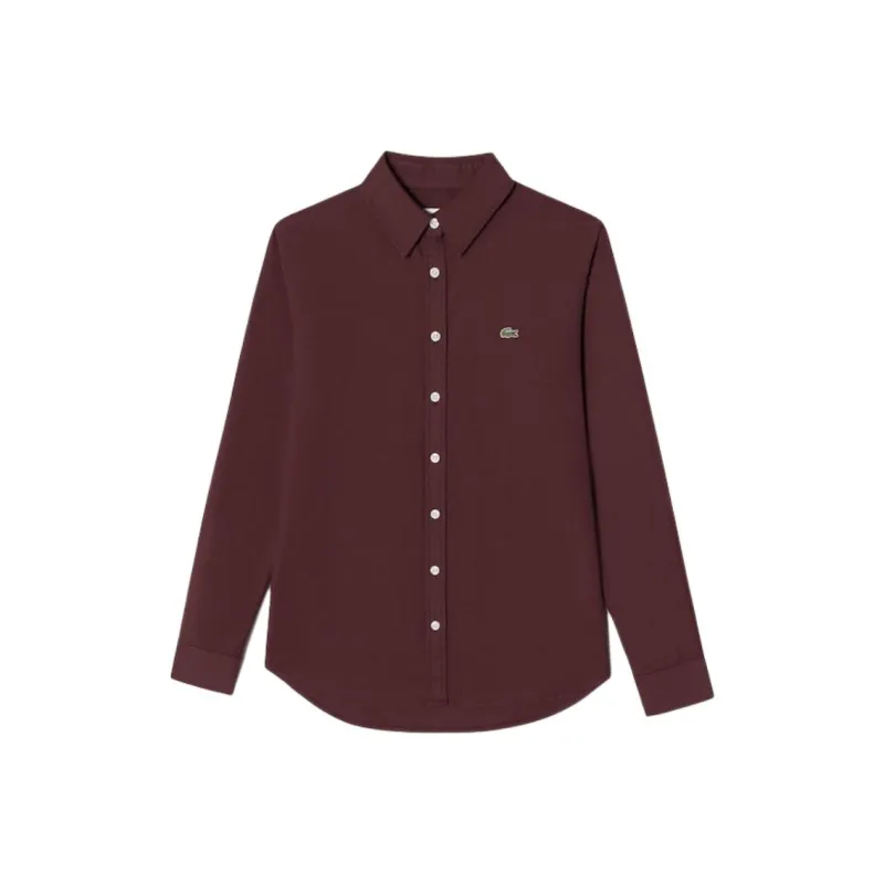 LACOSTE Shirts Women's Burgundy-0