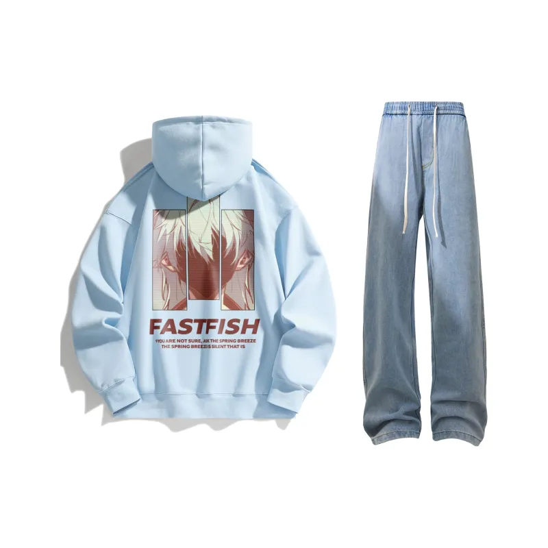 FASTFISH x SHENGSIJUE Sweatshirt Set Unisex-9