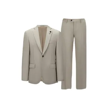 LARDINI Business Suit Men's Gray Khaki
