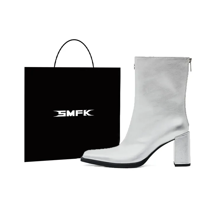 SMFK Ankle Boots 85mm Women's Starry Silver-0