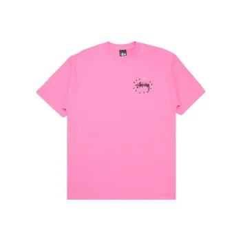 Stussy Cropped Skull Tee 'Pink'