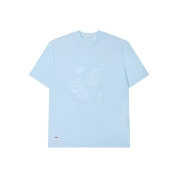 FILA X THE MET Co branded Series T Shirts Women's Jade Sky Blue