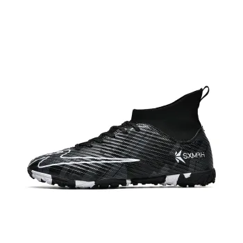 Binary TF Rubber Broken Studs Cushioning Abrasion Resistant Lightweight Soccer Shoes Unisex Black