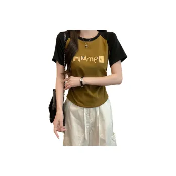 KAISER Raglan Sleeve T Shirt Women's Green&Black