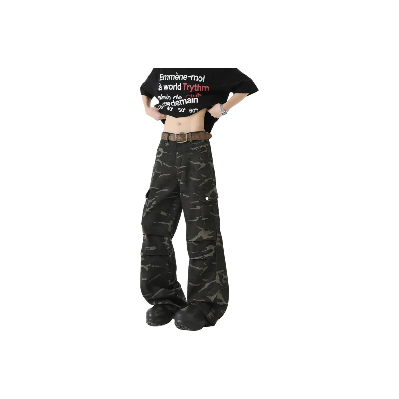 Menglaini Jeans Unisex Camouflage-1
