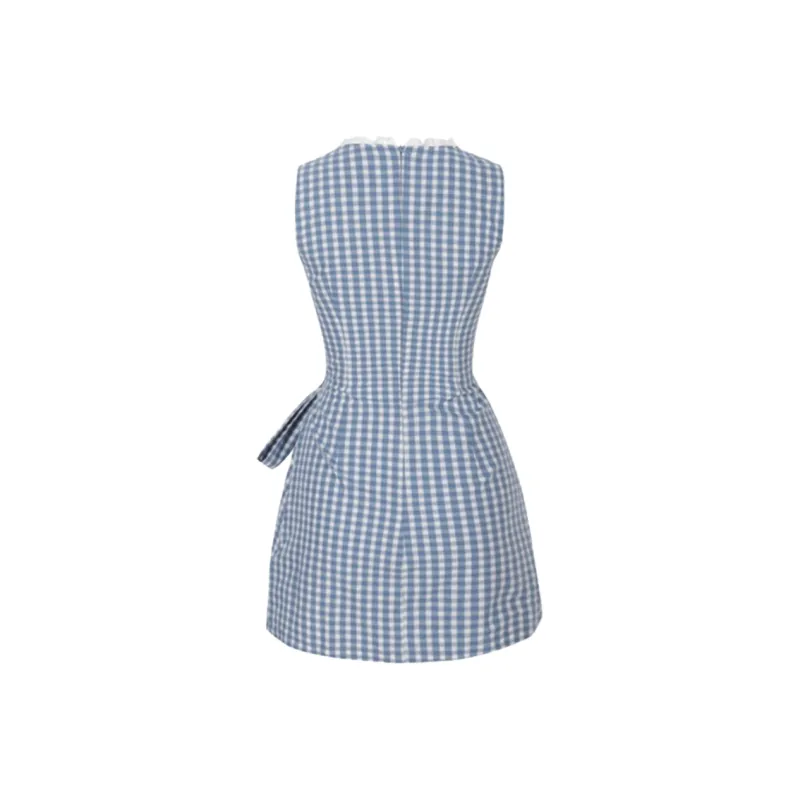 GLEE DIARY Sleeveless Dress Women's Blue-6