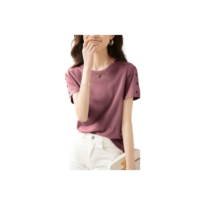 Mo Han Yi Mei T Shirt Women's Rubber Pink-0