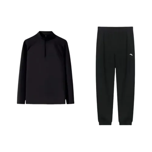 Anta Sweatshirt Set Men's Black