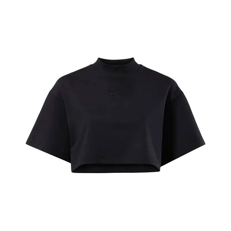 Reebok Drop Shoulder Sleeve T-Shirt Women's Black-0