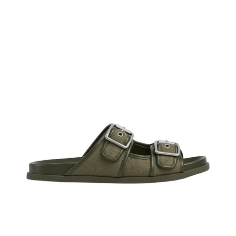 GUCCI Slide Slippers Men's Dark Green-1