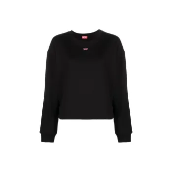 DIESEL Logo Embroidered Crewneck Sweatshirt