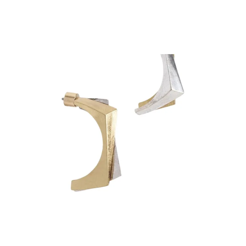 ZARA Zinc Earrings Women's Gold-1