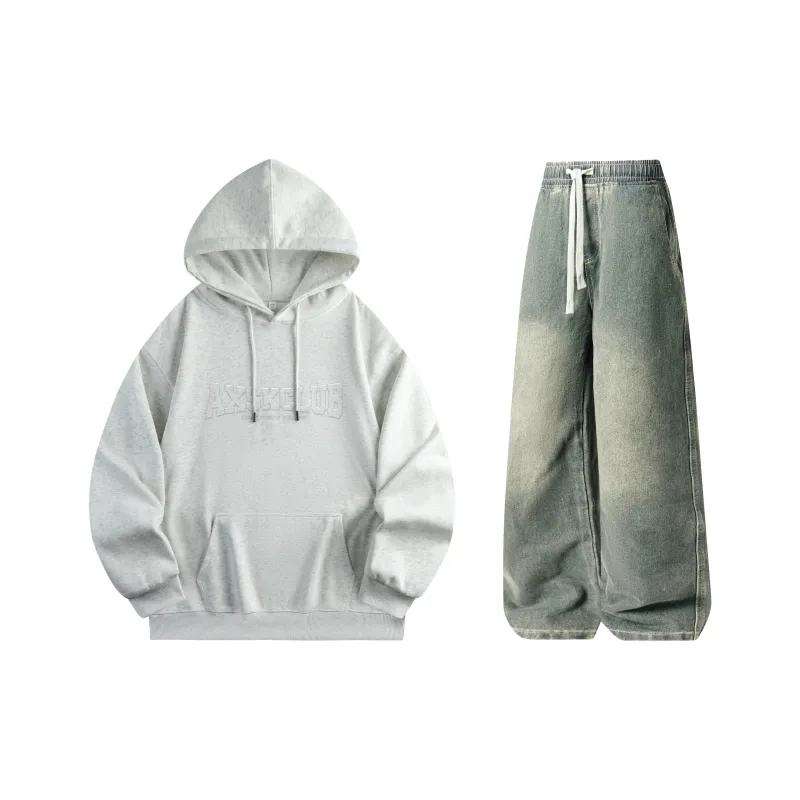 A.X.S.K Sweatshirt Sets Unisex-24