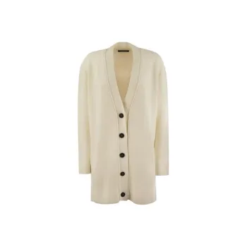Fabiana Filippi V Neck Knitted Oversized Cardigan