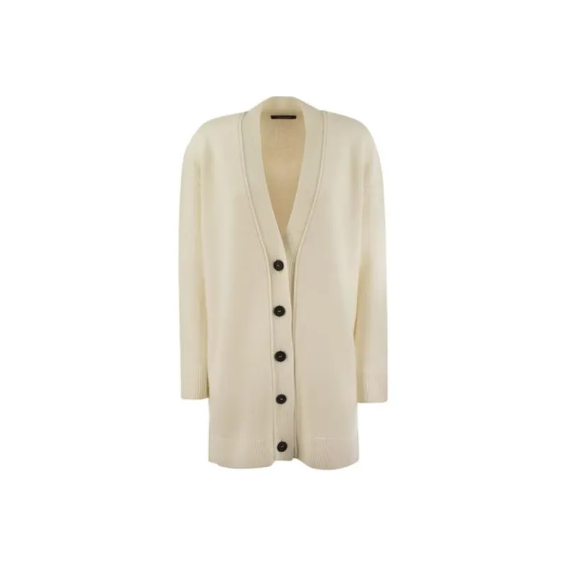 Fabiana Filippi V Neck Knitted Oversized Cardigan-0