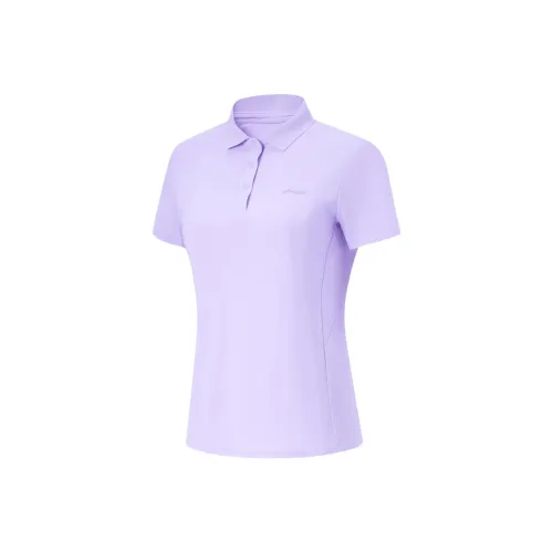 LiNing Fitness Series Polo Shirt Women's Lilac