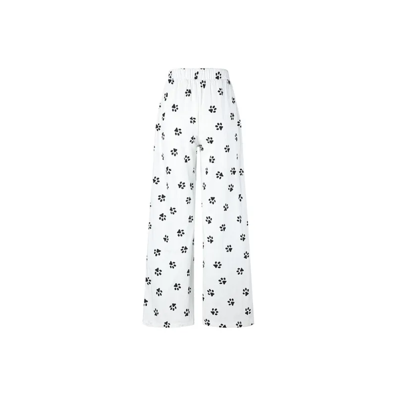 Mu Xiao Xin Casual Pants Women's Dog Claw Print-1